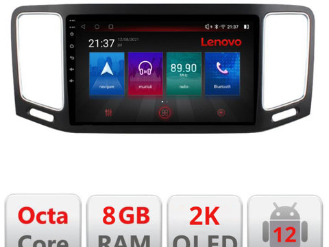 Navigatie dedicata Lenovo VW Sharan 2011-2020 M-SHARAN Octacore, 8 Gb RAM, 128 Gb Hdd, 4G, Qled 2K, DSP, Carplay AA, 360,Bluetooth