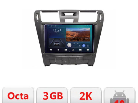 Navigatie dedicata Lexus LS intre anii 2006-2010 Android Ecran 2K QLED octa core 3+32 carplay android auto KIT-LS-2006+EDT-E310V3-2K