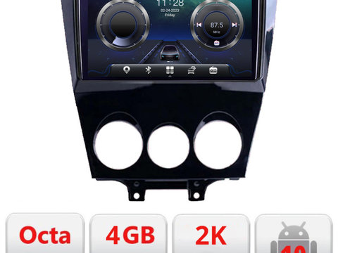 Navigatie dedicata Mazda RX8 2003-2008 Android Octa Core Ecran 2K QLED GPS 4G 4+32GB 360 kit-rx8-03+EDT-E409-2K