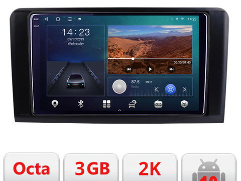 Navigatie dedicata Mercedes ML GL B-213 Android Ecran 2K QLED octa core 3+32 carplay android auto KIT-213+EDT-E309V3-2K