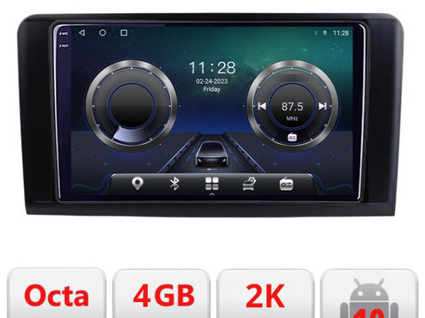 Navigatie dedicata Mercedes ML GL C-213 Android Octa Core Ecran 2K QLED GPS 4G 4+32GB 360 KIT-213+EDT-E409-2K
