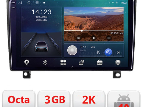 Navigatie dedicata Opel Astra H 2006-2015 Android Ecran 2K QLED octa core 3+32 carplay android auto kit-astra-h+EDT-E309V3-2K