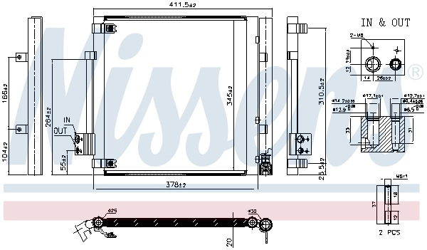 NISSENS Condensator, climatizare 940679 