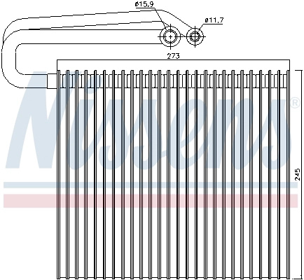 NISSENS Evaporator, aer conditionat 9216