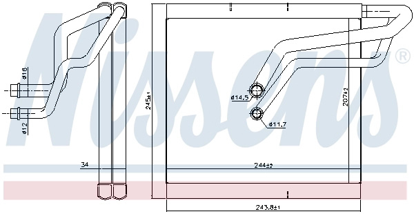 NISSENS Evaporator, aer conditionat 9236
