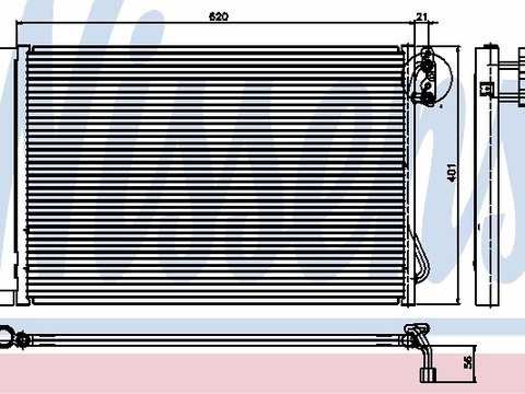 NISSENS radiator ac/ bmw 1, 3, x1, z4, brilliance x1