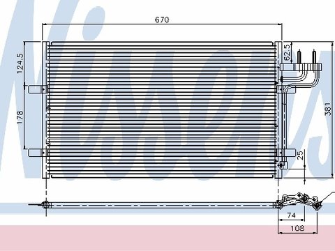NISSENS radiator ac/ ford c-max, focus c-max, focus II