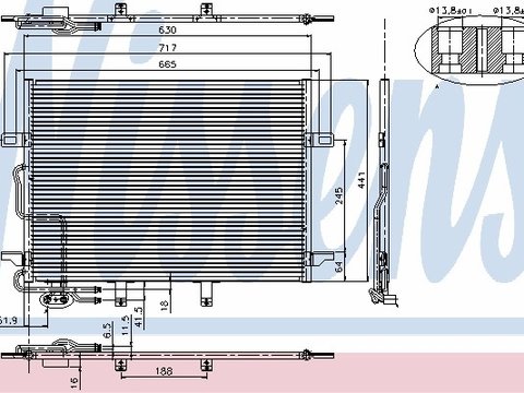 NISSENS radiator ac/ mercedes-benz cls, e-class