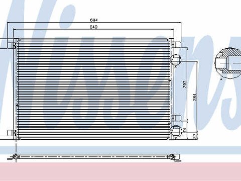 NISSENS radiator ac/ renault grand scenic II, megane II, scenic II