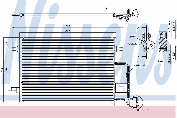 NISSENS radiator ac/ skoda superb, vw passat