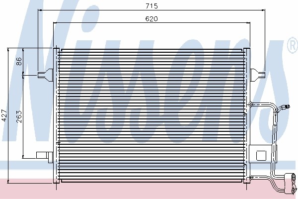 NISSENS radiator ac/ mercedes-benz s-class, sl