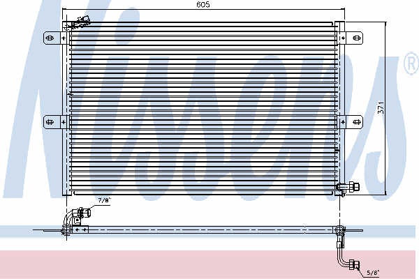 NISSENS radiator ac/ nissan pick-up, seat cordoba,