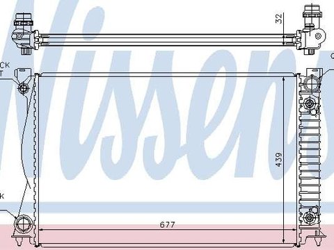 Nissens radiator apa pt A6(4F2,C6) cv automata mot diesel