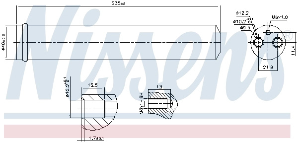 NISSENS uscator,aer conditionat 95452 la