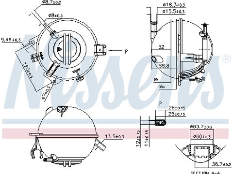 Nissens vas expansiune audi a3,q3,seat altea,leon,skoda octavia 2