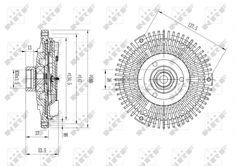 NRF Cupla, ventilator radiator 49647 com