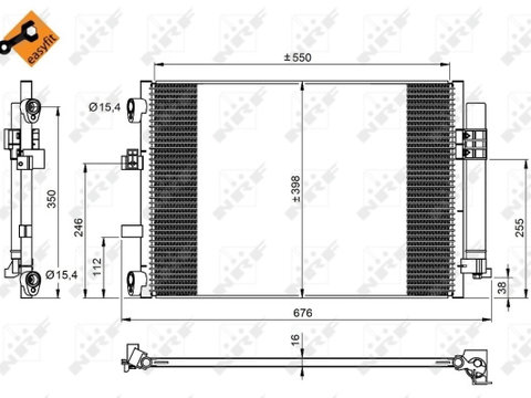 Nrf radiator ac/ ford focus 3,c-max 2,grand c-max