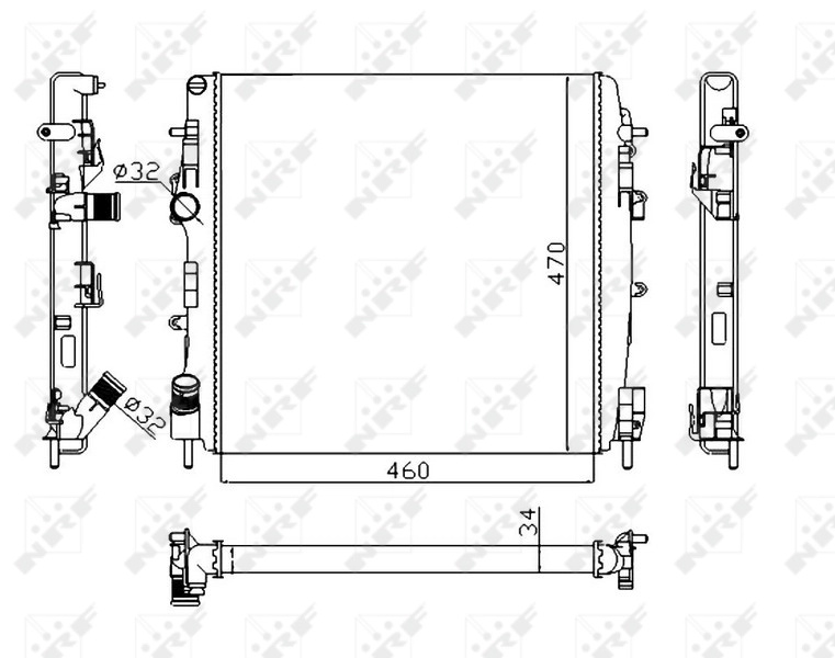 NRF Radiator, racire motor 58317A pentru masina RE