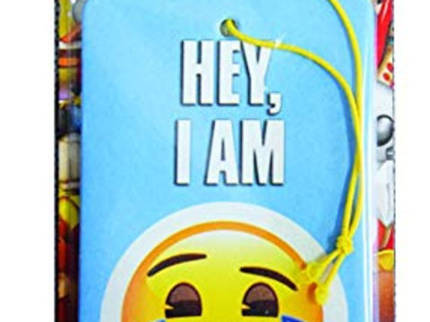 Odorizant auto pentru oglinda AirFlair Emoji Hey I Am Laughing Tears , 8 inch, 11,2x6,5x0,2 cm