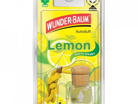 Odorizant Auto Sticluta Wunder-Baum Lemon Wunder-Baum Cod:7,61272e+12