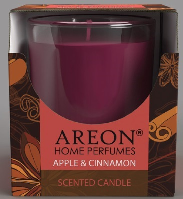 Odorizant Lumanare Areon Home Scented Candle Apple &amp; Cinnamon