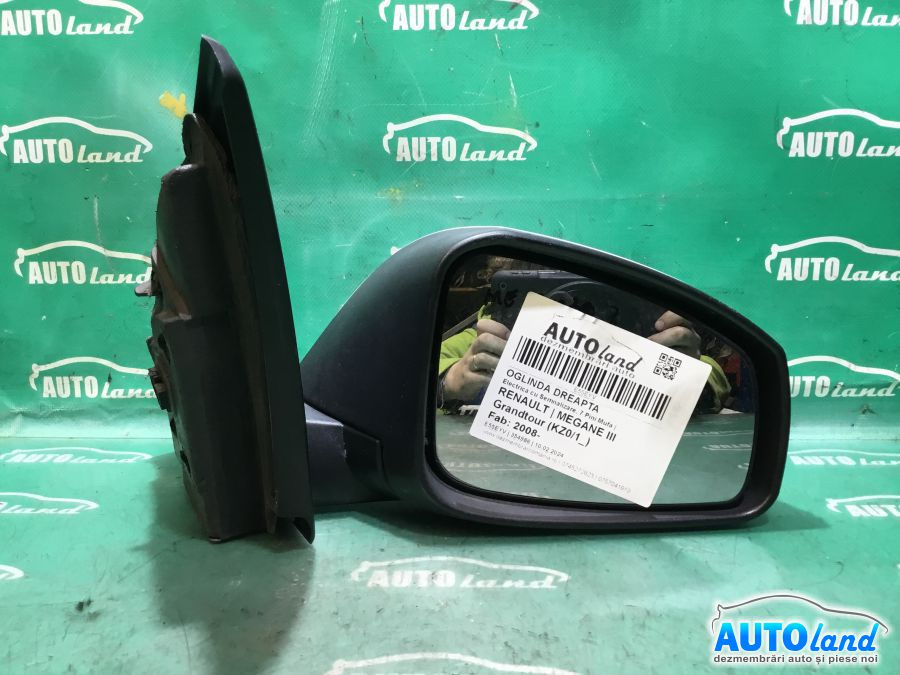 Oglinda Dreapta 12523330 Electrica cu Semnalizare, 7 Pini Mufa Renault MEGANE III Grandtour KZ0/1 2008