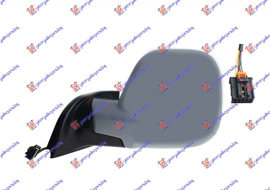 OGLINDA ELECTR. INCALZITA PLIABILA (CU UNGHI MORT) (9 PIN) (CALITATEA A) (GEAM CONVEX) - F2, CITROEN, CITROEN BERLINGO VAN 19-, 205107592