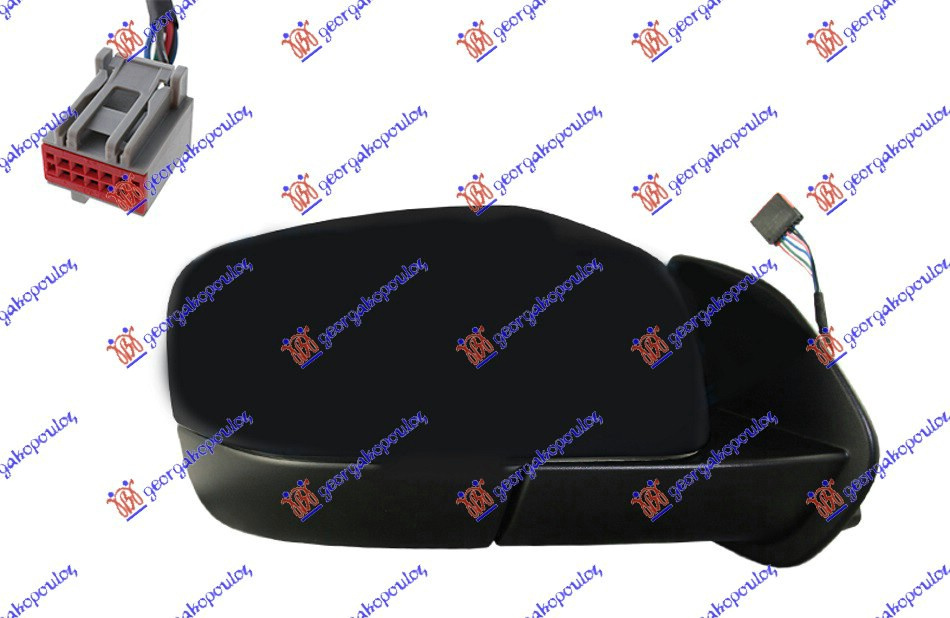 Oglinda Electrica Cu Incalzire Si Rabatare Pregatita Pentru Vopsit - Land Rover Discovery 2005 , Crb503120pma