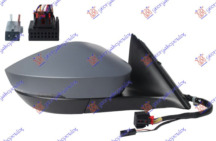 OGLINDA ELECTRICA INCALZITA GRUNDUITA PLIABILA (CU SEMNAL & SIDE ASSIST) (8+2 PIN) SKODA OCTAVIA 7 20-
