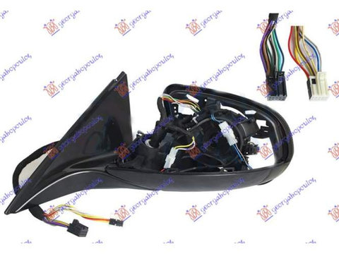 Oglinda electrica Incalzita grunduita Pliabila (Fara Carcasa) 16 Pini (Cu Mem.,Lampa Picior Si Semnal ) (Calit.A)-Mercedes S Class (W222) 13-17 pentru Mercedes,Mercedes S Class (W222) 13-17,Renault Express 95-98,partea din mijloc,Oglinda