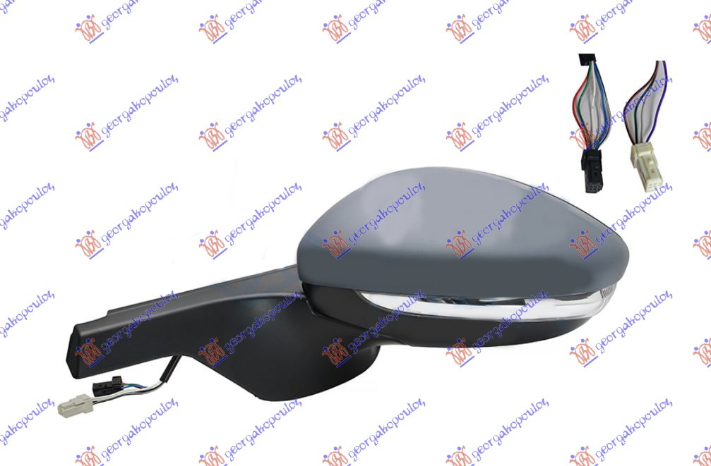 OGLINDA ELECTRICA INCALZITA PLIABILA [CU SEMNAL SI BLIS] [6pin+4pin] CITROEN C3 16--18 195207584 195207584 98267136XT