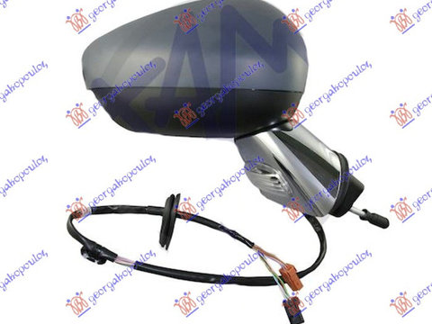 OGLINDA ELECTRICA INCALZITA PLIABILA GRUNDUITA CU BAZA CROMATA SEMNAL SI CU SENZOR (GEAM CONVEX) - F2, CITROEN, CITROEN DS3 10-14, 196007583