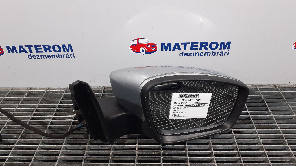 OGLINDA EXTERIOARA DREAPTA SKODA RAPID RAPID - - (2012 2017)