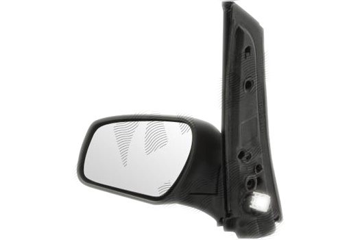 Oglinda exterioara Ford C-Max (C214), 06.2007-12.2010, Ford Focus C-Max (C214), 10.2003-06.2007 , partea Stanga, culoare sticla crom, sticla convexa, cu carcasa grunduita, cu incalzire, ajustare electrica, 1330808, 1381872