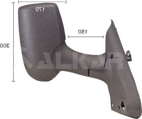 Oglinda exterioara FORD TRANSIT (FM_, FN_), Cadru de sprijin, 01.2000 - 05.2006 Alkar 9238960