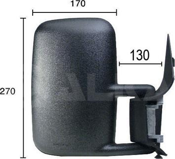 Oglinda exterioara MERCEDES-BENZ SPRINTER 4-t (904) Van, 02.1995 - 05.2012 Alkar 9202966