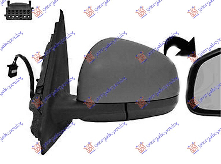 OGLINDA EXTERIOARA ?NC?LZITA ELECTRIC (STICLA ASFERIC?) - SMART SMART FORFOUR 15- , SMART, SMART FORFOUR 15-, 549207504
