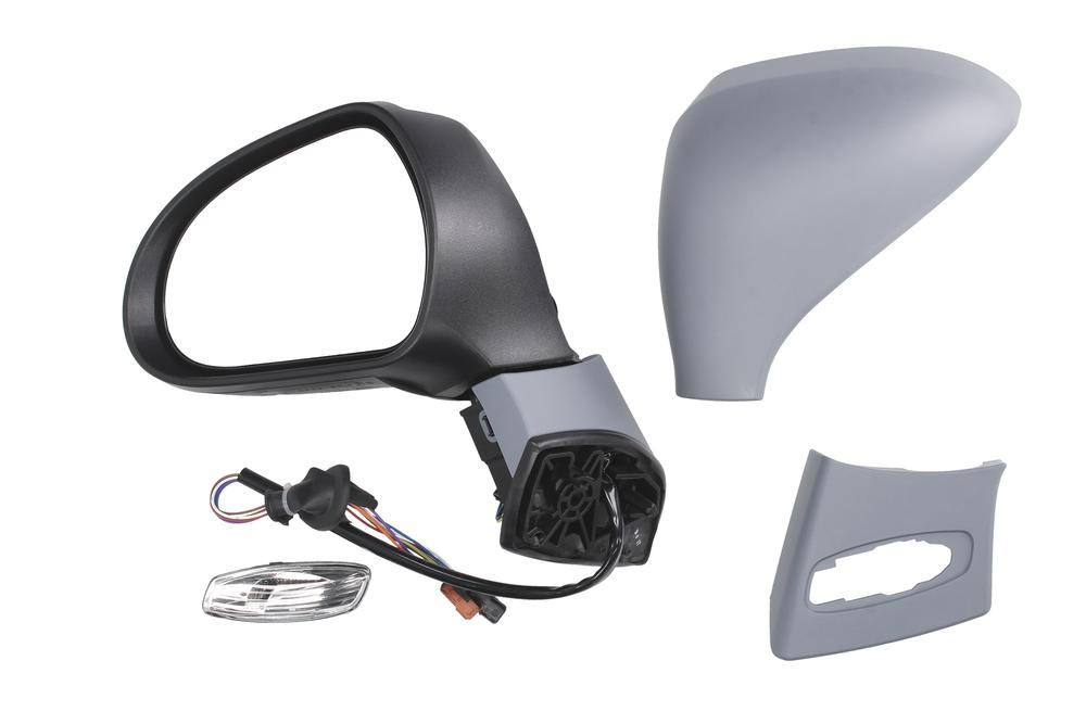 Oglinda exterioara Peugeot 308 (4) 2007-2013, Stanga, electrica, Cu incalzire, carcasa prevopsita, grunduita, Convex, View Max, 8153NG 5712515M, 8 pini, pliabila