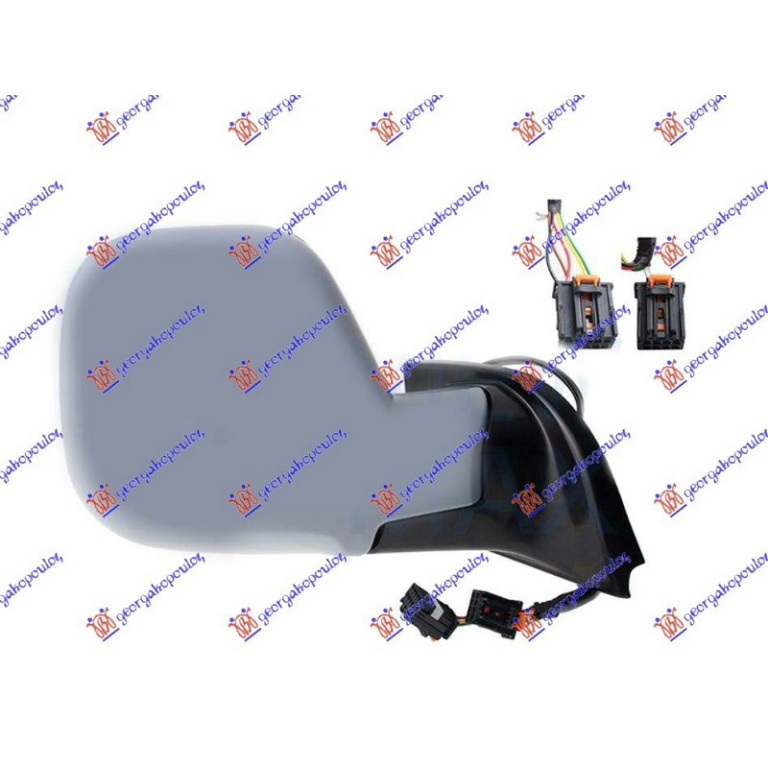 OGLINDA EXTERIOARA PEUGEOT PARTNER 2019-> Oglinda exterioara electrica cu incalzire cu rabatare electrica pentru vopsit (cu senzor ) (9+2 PIN) (A QUALITY) (CONVEX GLASS) dreapta PIESA NOUA ANI 2019 2020 2021 2022
