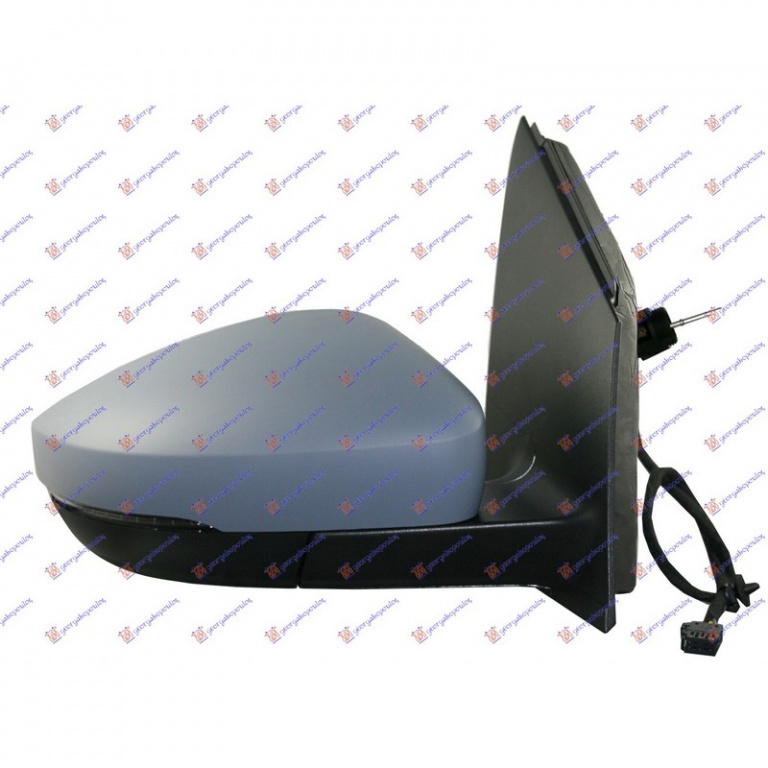 OGLINDA EXTERIOARA VW POLO 6R 2009->2013 Oglinda exter dreapta regl mecanic pt vopsit cu semnal cu mufa rotunda 11 2009-> PIESA NOUA ANI 2009 2010 2011 2012 2013