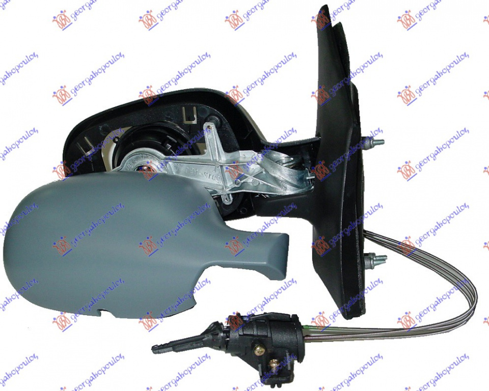 OGLINDA MANUALA GRUNDUITA CU/SNZ. - RENAULT MEGANE SDN 99-02, RENAULT, RENAULT MEGANE SDN 99-02, 013507481