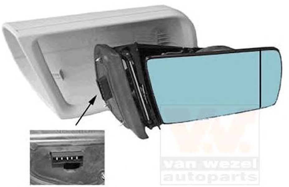 Oglinda MERCEDES-BENZ E-CLASS W210 VAN WEZEL 3031808