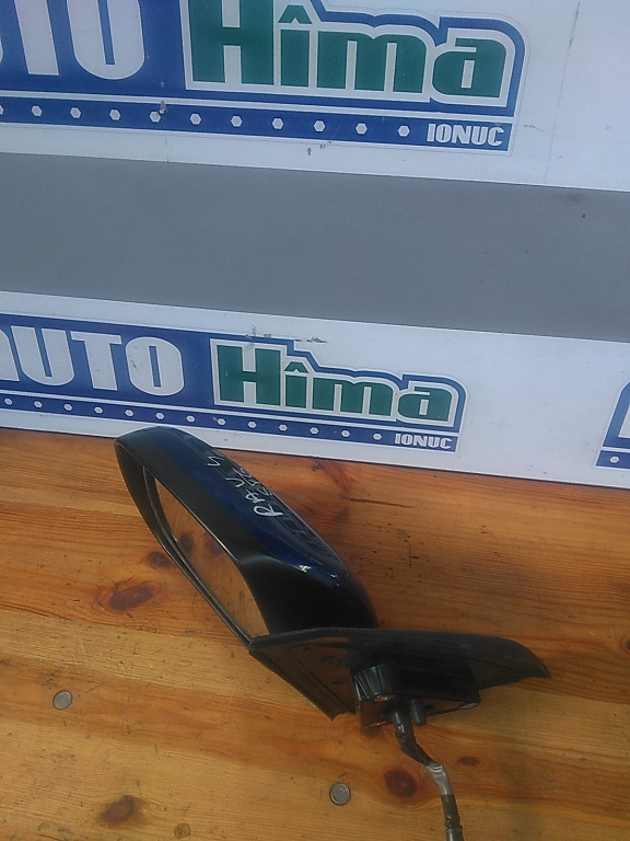 Oglinda retrovizoare stanga electrica albastra TOY