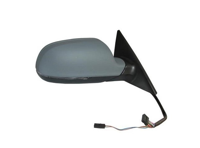 Oglinda usa exterioara Audi A5/S5 (B8), 10.2011-08.2016, partea Dreapta, reglare electrica, grunduit, incalzit, sticla asferica, geam cromat, rabatabil, cu lampa indicatoare LED, SRL