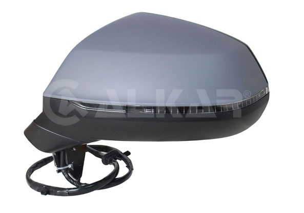 Oglinda usa exterioara Audi Q5 (Fy), 09.2016-, partea Stanga, reglare electrica, grunduit, incalzit, sticla asferica, geam cromat, 8 pini, cu Lucas, View Max