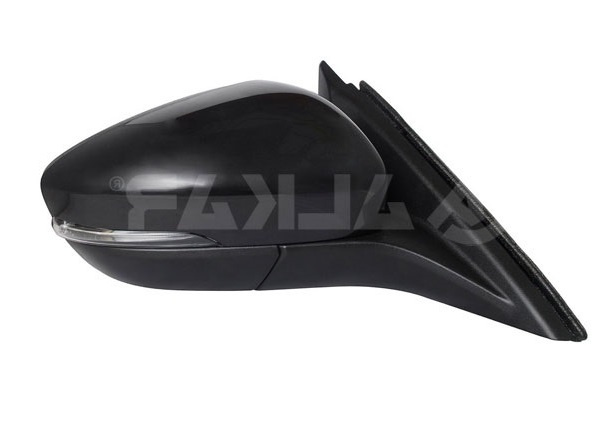 Oglinda usa exterioara Ford Focus, 04.2018-, partea Dreapta, reglare electrica, grunduit, incalzit, sticla convexa, geam cromat, rabatabil, cu Lucas, cu lampa perimetru, View Max