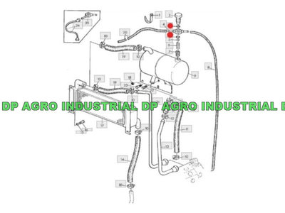 Oring rezervor hidraulic John Deere 32240, 32240A,