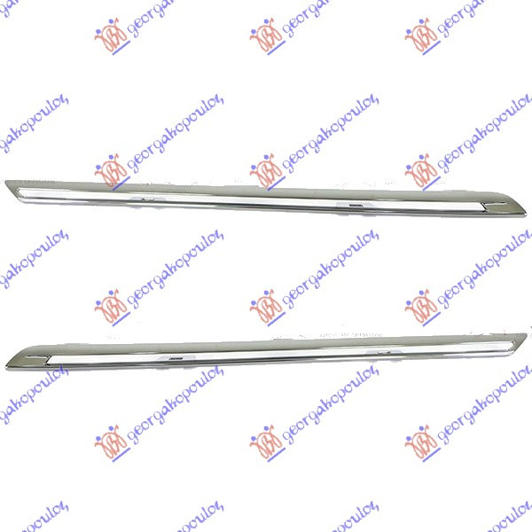 Ornament / Bandou cromat grila fata(set 2 buc) Renault Megane 4 / GT / RS 2015-2016-2017-2018-2019 Produs NOU