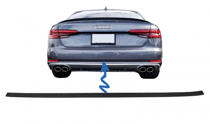 Ornament Bara Spate S-Line Design Pentru Bara Standard Tuning Audi A4 B9 2015 2016 2017 2018 2019 2020 RDTAUA4B9