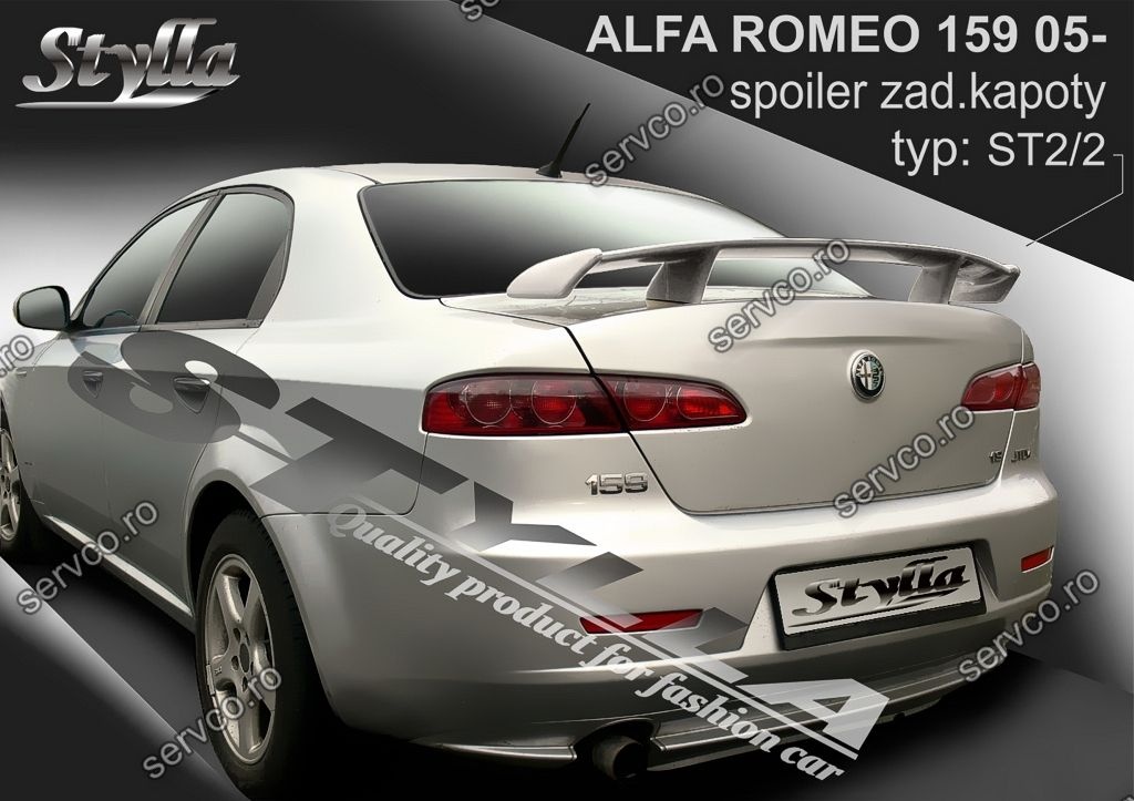 Ornament spoiler tuning sport Eleron portbagaj Alfa Romeo 159 2004-2011 v1